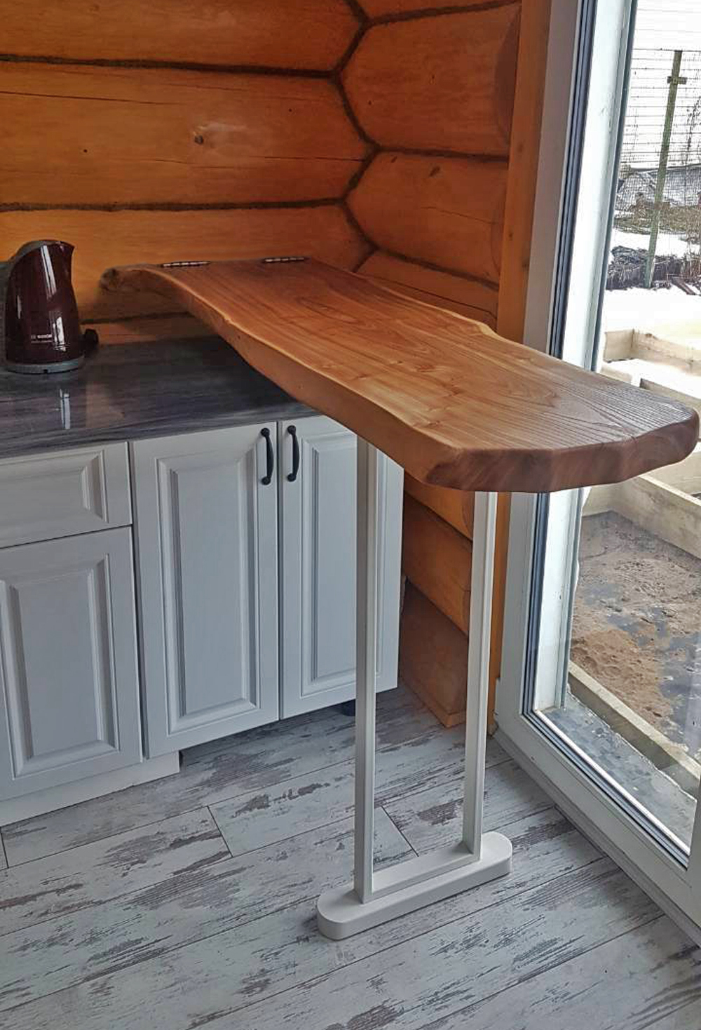 Стол барная стойка на кухню из дерева